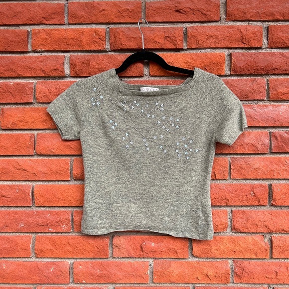 Fairycore flower sequin sweater set - Picture 3 of 11